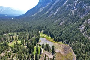 Banff Springs 4th Water Aerial